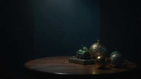 A gentle sunrise illuminating calm valley streams.の写真素材