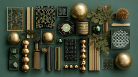 A warm family room filled with cozy textures, golden light, and Christmas greenery.
