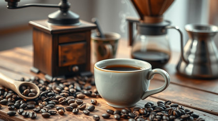 A crystal waterfall flowing into a peaceful forest pool.の写真素材