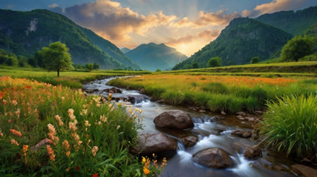 A dramatic cliffside overlooking a deep blue ocean.の写真素材