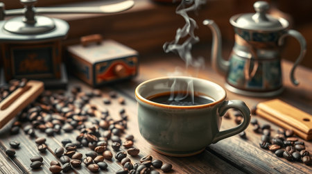 Soft sunlight touching the tops of snowy hills.の写真素材