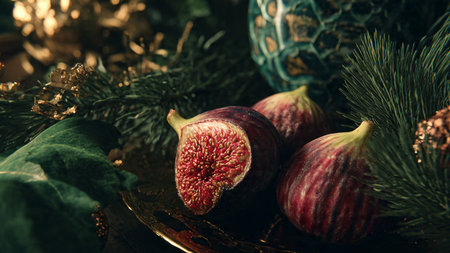A hidden forest trail carpeted with flowers.の写真素材
