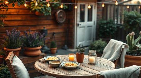 A serene lake with swans gliding gracefully across the surface.の写真素材