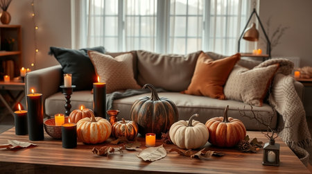 A striking turquoise waterfall divides the scene, rising from moss into radiant jungle foliage.の写真素材