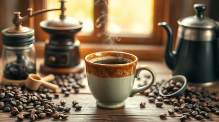 A peaceful countryside lane lined with tall oak trees.の写真素材