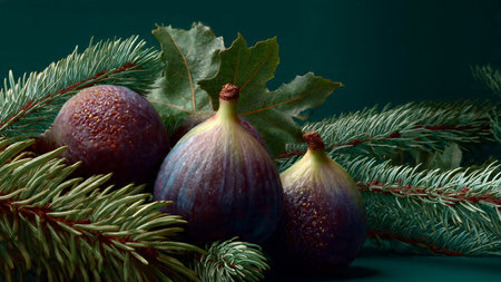 A shimmering lake surrounded by tall autumn trees.の写真素材