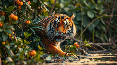 Tiger in the nature habitat.