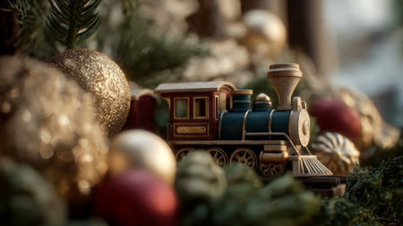 Moss-drenched stones anchor the scene while vivid blues define the waterfall climbing toward the sunlit canopy.の写真素材