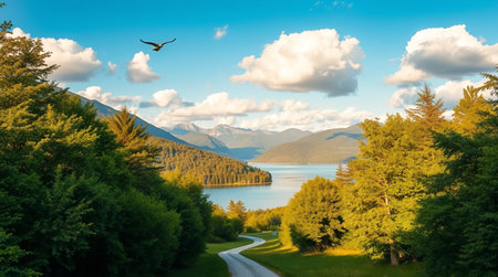 Scenic view of Lake Wakatipu, Queenstown, New Zealand