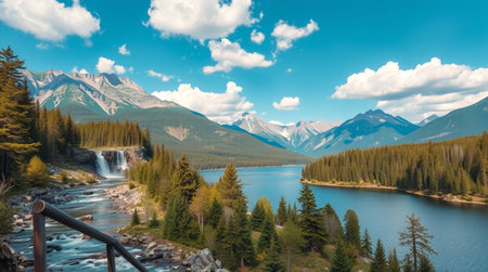 Panoramic view of Banff National Park, Alberta, Canada