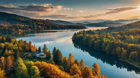 Emerald stream rushing through rocky terrain.の写真素材