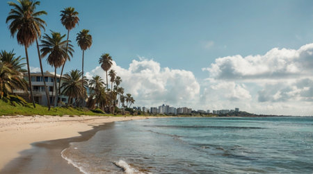 Evening sky glowing orange above surf roll.の写真素材