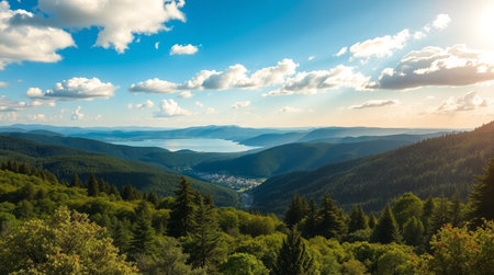 A high-resolution scene of a forest pond fed by soft flowing waterfalls.の写真素材