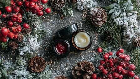 Christmas tree lights create inviting festive backdrop.の写真素材