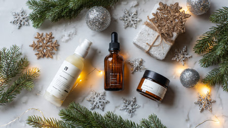 Tiered golden platform emphasizes exclusivity and refinement.の写真素材