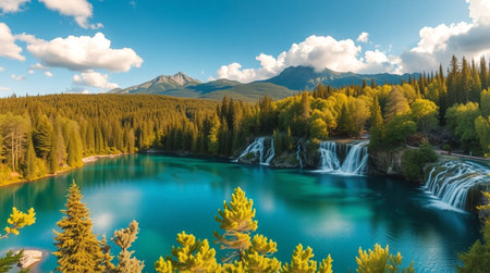 A rugged mountain glacier stretching across a valley.の写真素材