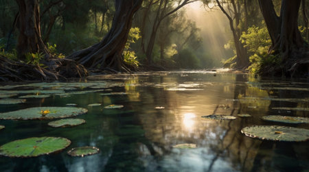 A high mountain plateau rising above thick cloud layers.の写真素材
