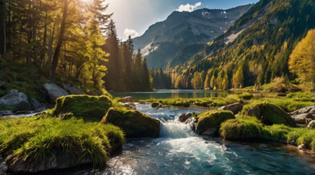 A wide-open plain beneath dramatic storm clouds.の写真素材