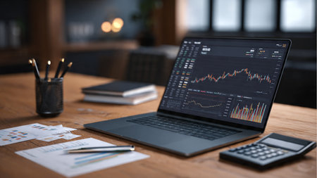 A professional traderの写真素材