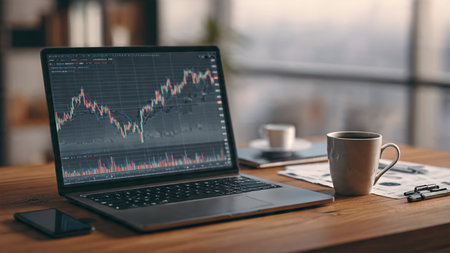 A modern traderの写真素材