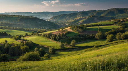 A crystal-clear spring bubbling from a rocky hillside.の写真素材