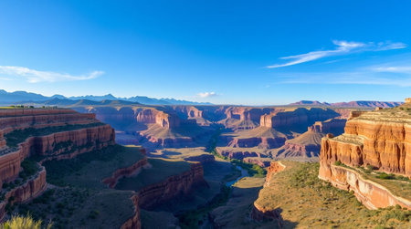 A refreshing jungle stream flowing through dark green foliage.の写真素材