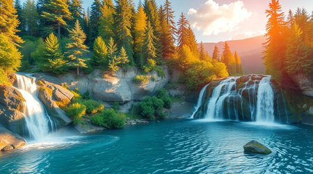 A shimmering sand dune sculpted by desert winds.の写真素材