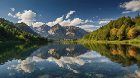 A remote beach lined with volcanic black sand.の写真素材
