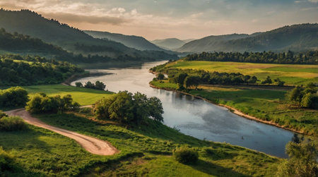A secluded canyon pool surrounded by rugged stone walls.の写真素材
