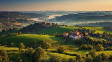 A blue alpine lake nestled between sharp peaks.の写真素材
