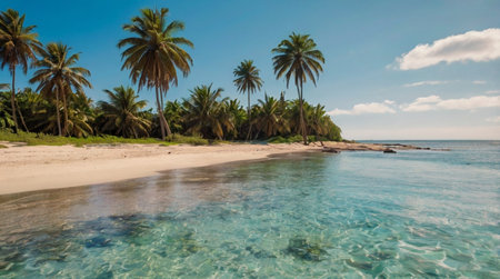 A calm forest clearing filled with birdsong.の写真素材