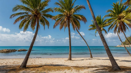 A sparkling mountain stream cutting through a granite slope.の写真素材