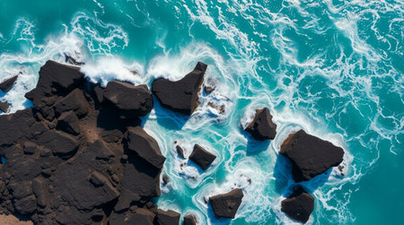 A wide open field filled with bright yellow sunflowers.の写真素材