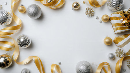 A modern pine frame layout combining natural textures and glossy decorations.の写真素材