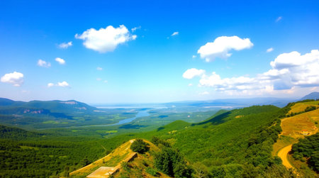 A coastal paradise with sunlight shimmering beautifully on crystal-clear tides.
