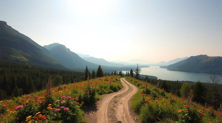 Sunset in Glacier National Park, Montana, United States of America