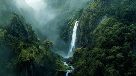 A dense forest where sunlight breaks in bright patches.