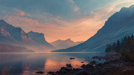A serene hillside coated in vibrant green grass.の写真素材