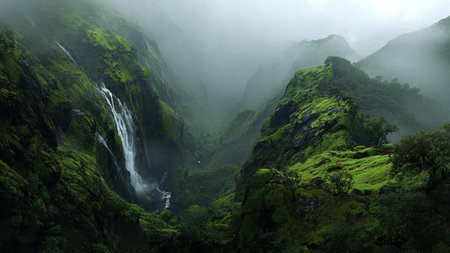 A shimmering river reflecting the colors of a dramatic sunset sky.の写真素材