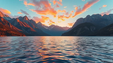 A dense forest pathway covered with fresh fallen leaves.の写真素材