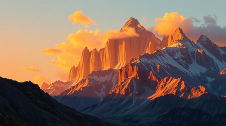 A cliffside trail offering stunning ocean views.の写真素材