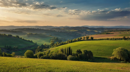 A flowing stream running through moss-covered rocks.の写真素材