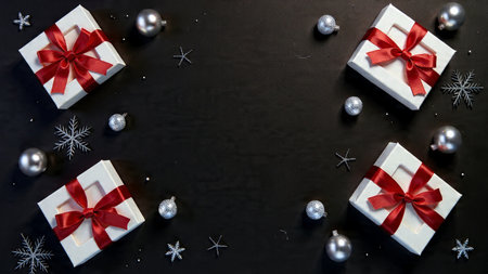 A commercial icy Christmas composition illuminated with clean product-lighting accuracy.