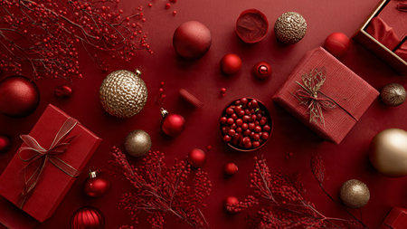 Modern holiday composition using deep-blue surfaces and shimmering silver stars in a balanced grid.の写真素材