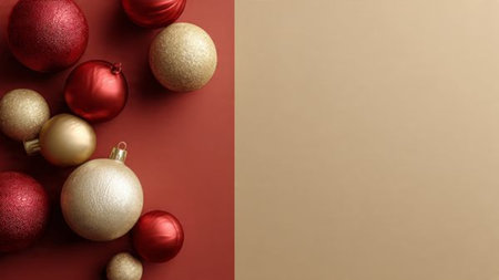 Winter flat lay featuring brushed-silver snowflakes over a textured deep-blue backdrop.の写真素材