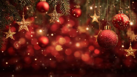 Icy-blue modern frame using reflective silver stars placed with balance.の写真素材