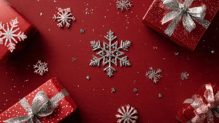 Deep-blue matte composition with sharp geometric silver star placements.の写真素材