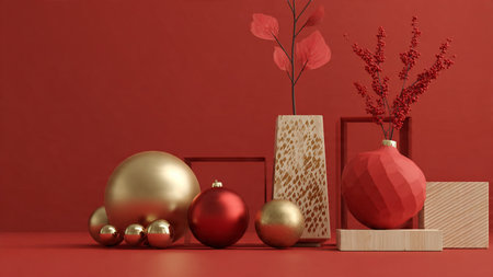 Blue monochrome premium packaging decorated with silver detailing.の写真素材