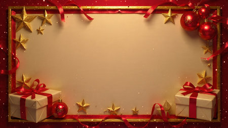 Deep navy winter theme featuring premium chrome ornaments.の写真素材