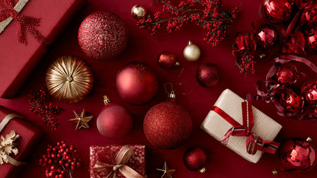 Frosted winter frame combining navy hues and sparkling silver stars.の写真素材